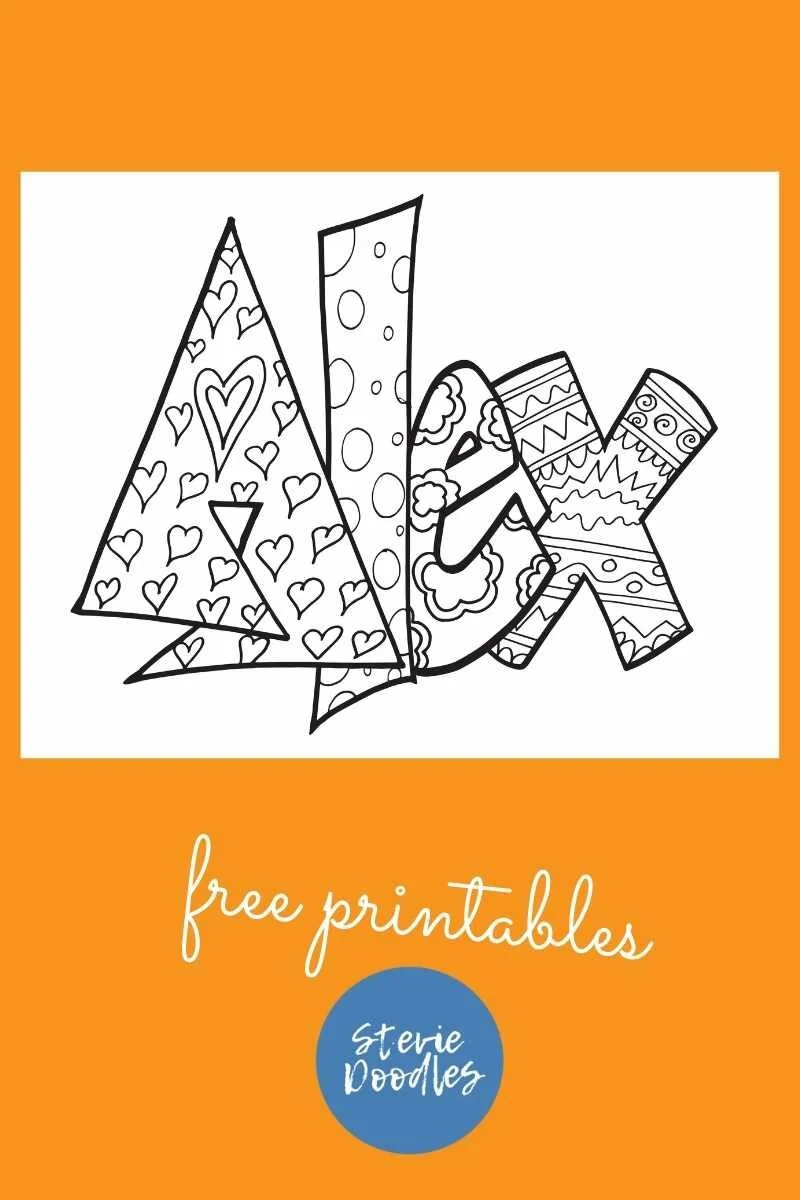 Alex! A Free Alex Coloring Page — Stevie Doodles